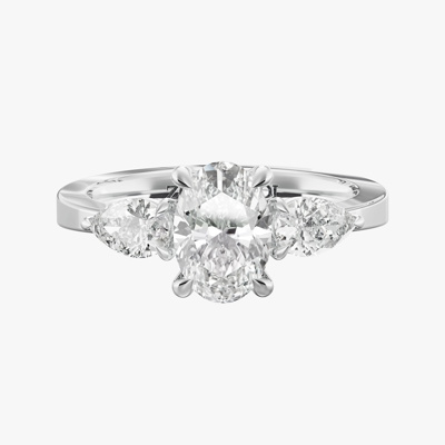 Enigma Pear and Oval-Cut Wedding Ring